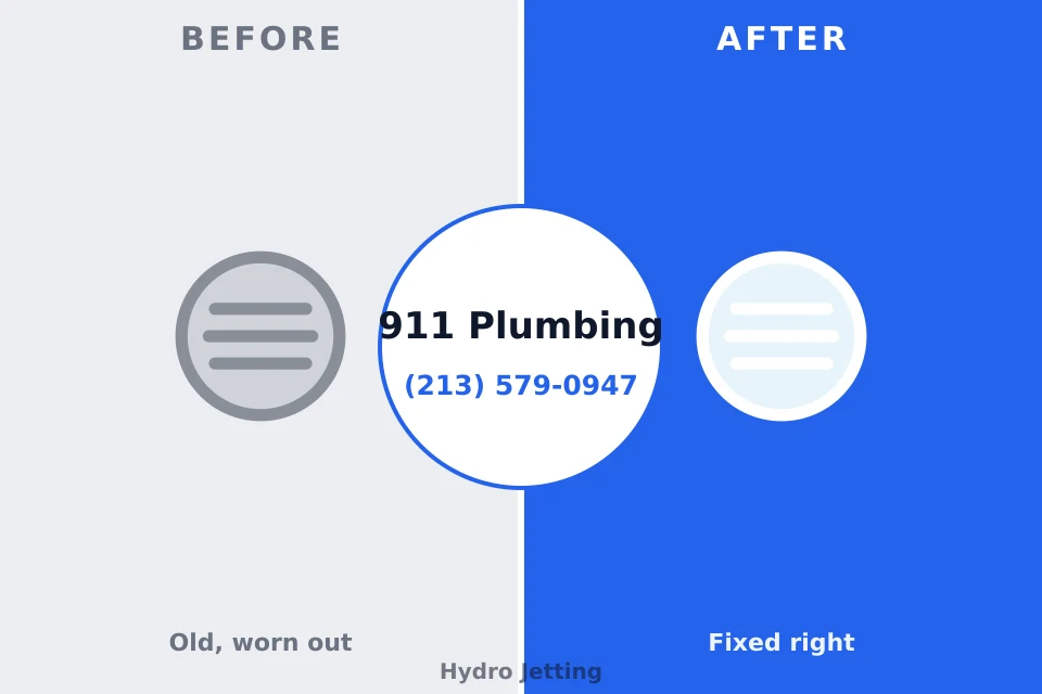 Before and after: plumbing repair Webb City, MO